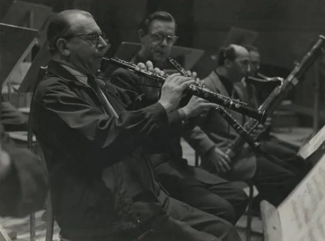 Repetitie in het Residentie Orkest